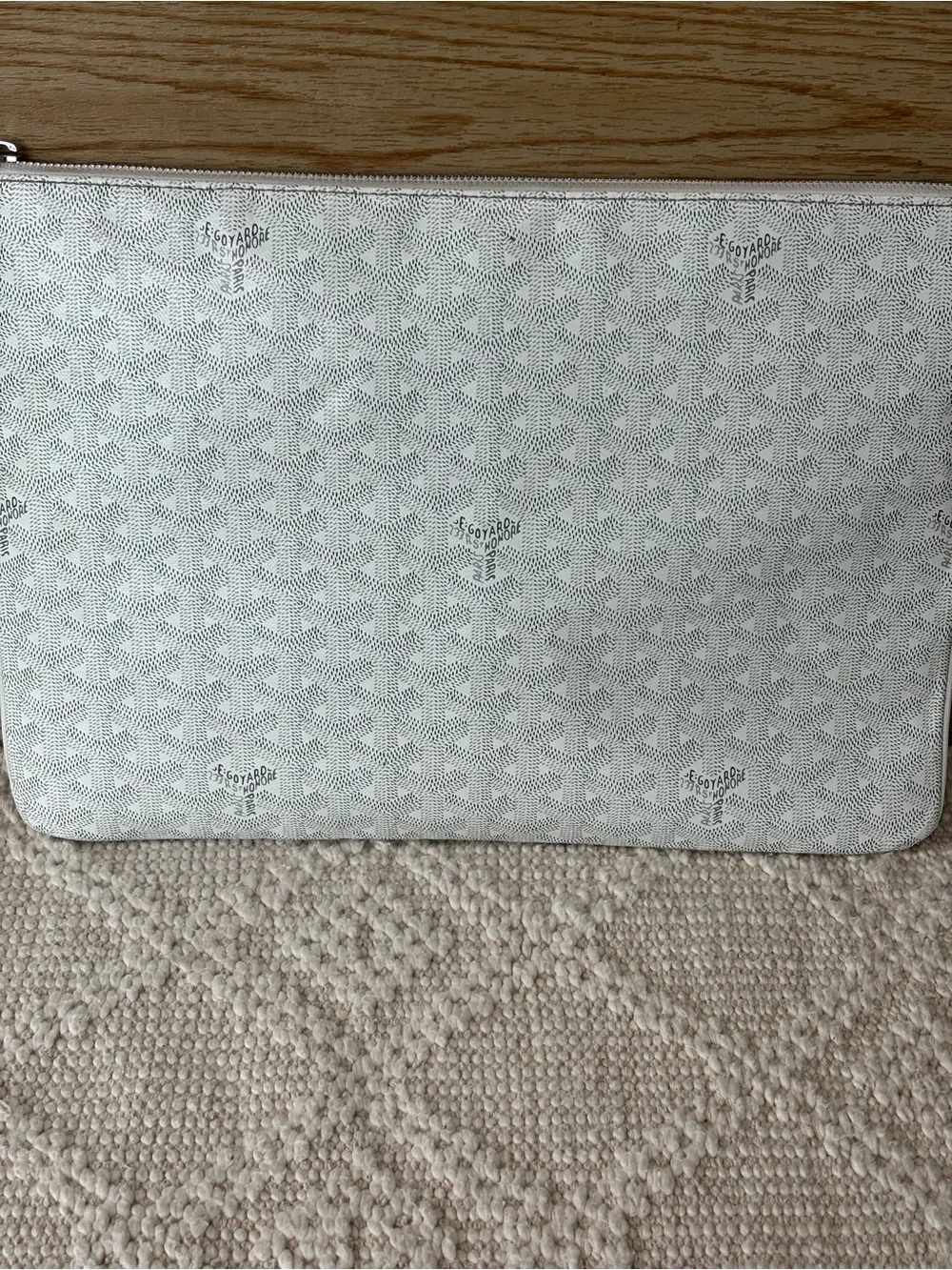 Goyard senat leather clutch